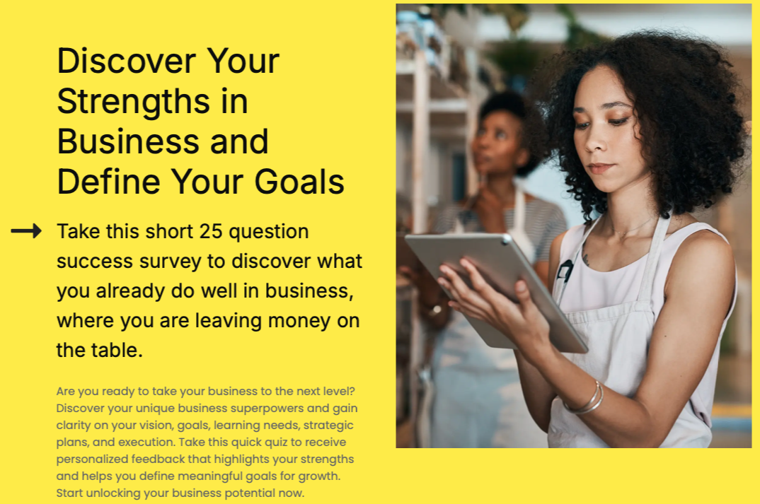 Business Goals Assessment